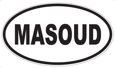 MASOUD - Oval Sticker