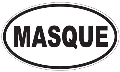 MASQUE - Oval Sticker