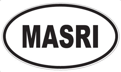 MASRI - Oval Magnet