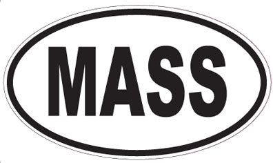 MASS - Oval Sticker