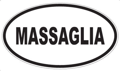 MASSAGLIA - Oval Sticker