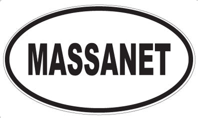 MASSANET - Oval Sticker