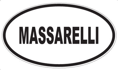 MASSARELLI - Oval Sticker