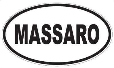 MASSARO - Oval Sticker