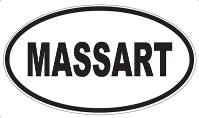 MASSART - Oval Sticker
