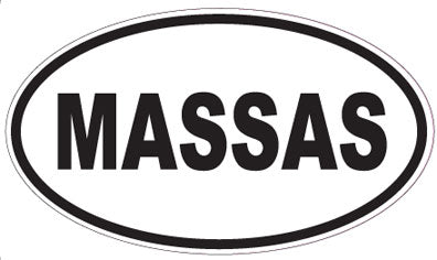 MASSAS - Oval Sticker