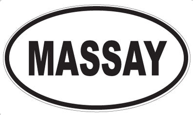 MASSAY - Oval Sticker
