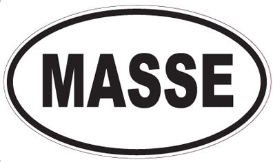 MASSE - Oval Sticker