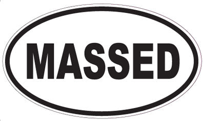 MASSED - Oval Sticker