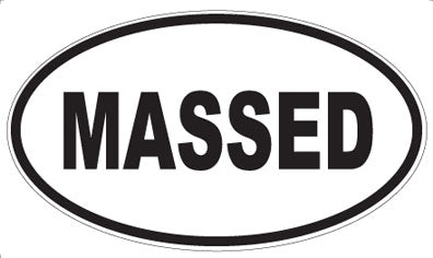 MASSED - Oval Magnet