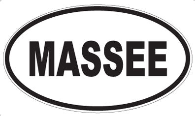 MASSEE - Oval Sticker