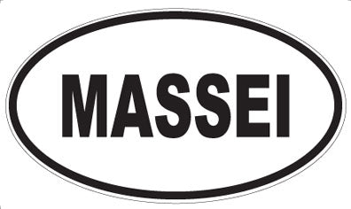 MASSEI - Oval Sticker