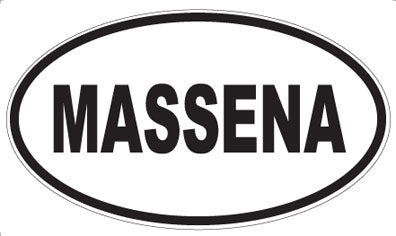 MASSENA - Oval Magnet