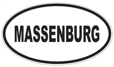 MASSENBURG - Oval Sticker