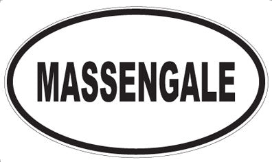MASSENGALE - Oval Sticker