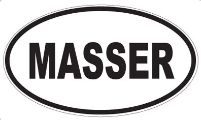 MASSER - Oval Sticker