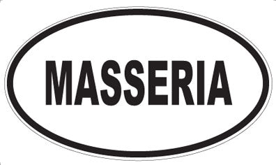 MASSERIA - Oval Sticker
