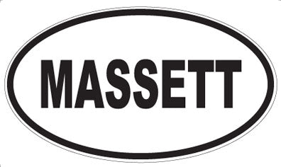 MASSETT - Oval Sticker