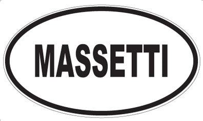 MASSETTI - Oval Magnet