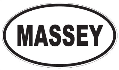 MASSEY - Oval Sticker