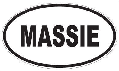 MASSIE - Oval Sticker