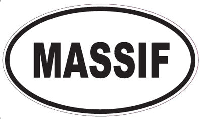 MASSIF - Oval Sticker