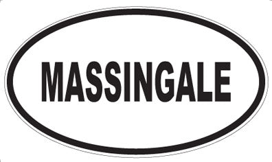 MASSINGALE - Oval Magnet