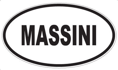 MASSINI - Oval Sticker