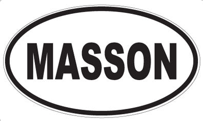 MASSON - Oval Sticker