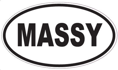 MASSY - Oval Sticker