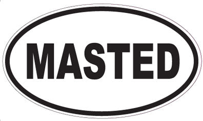 MASTED - Oval Sticker