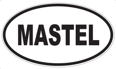 MASTEL - Oval Sticker