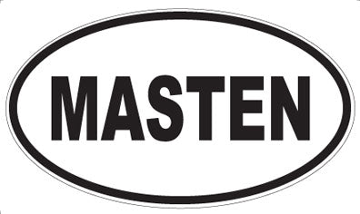 MASTEN - Oval Sticker