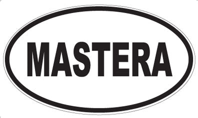 MASTERA - Oval Sticker