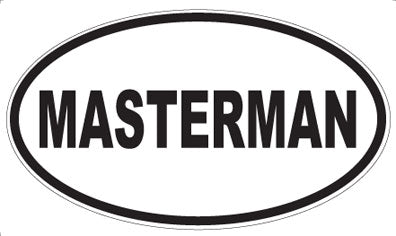 MASTERMAN - Oval Sticker
