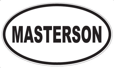 MASTERSON - Oval Sticker