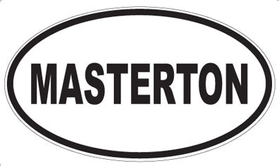 MASTERTON - Oval Sticker