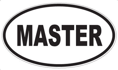 MASTER - Oval Magnet