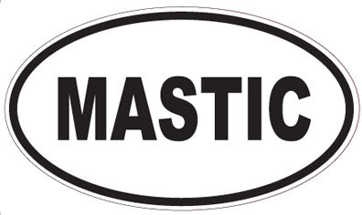 MASTIC - Oval Sticker