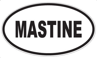 MASTINE - Oval Sticker
