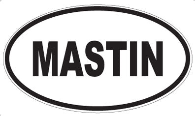 MASTIN - Oval Magnet