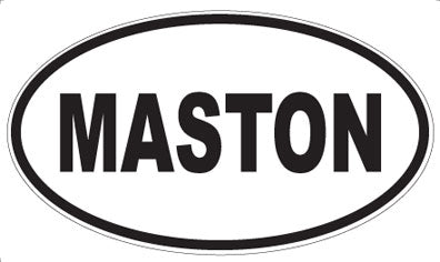 MASTON - Oval Sticker