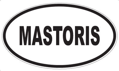 MASTORIS - Oval Sticker