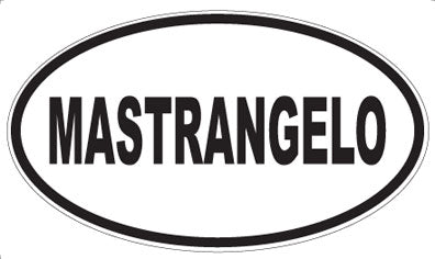 MASTRANGELO - Oval Sticker