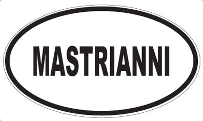 MASTRIANNI - Oval Sticker
