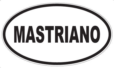 MASTRIANO - Oval Sticker