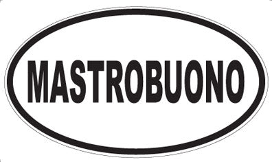 MASTROBUONO - Oval Sticker