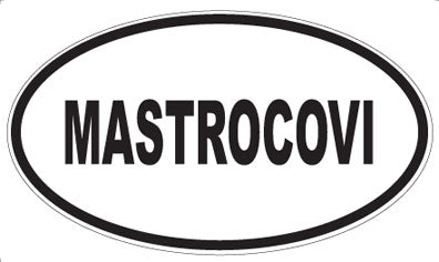 MASTROCOVI - Oval Sticker