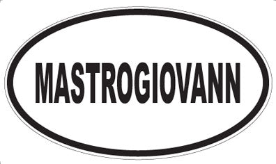 MASTROGIOVANN - Oval Sticker