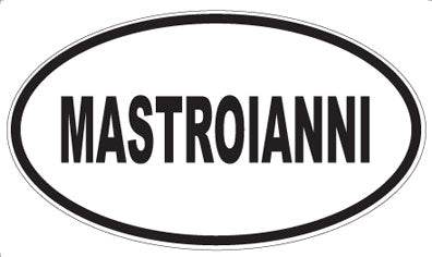 MASTROIANNI - Oval Sticker